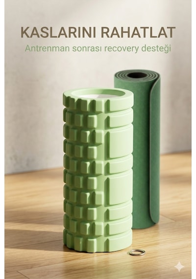 Evde Yoga Premium Seti Yoga Matı, Mat Çantası, Yoga Kemeri Ve Foam Roller İçeren Başlangıç Yoga Ve Pilates Seti Diğer