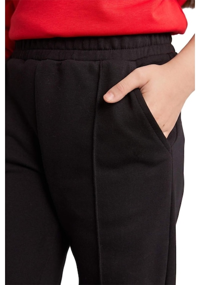 Defacto Jogger Fıt Esnek Belli Cepli Eşofman Altı Kız Çocuk X9036a626aubk81 Siyah-bk81