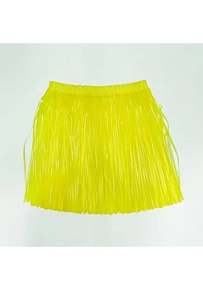 Neon Sarı Hawaii Parti Eteği 40 Cm +3