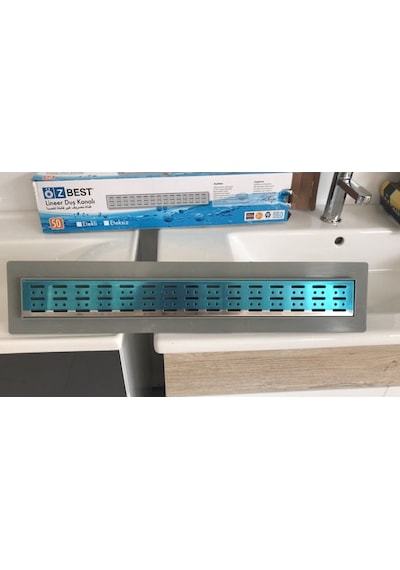 Özbest 50 Cm Duş Kanalı Yer Sifonupaslanmaz Çelik Izgara