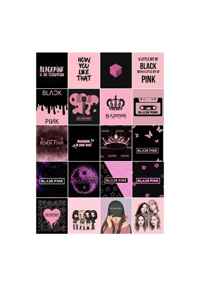 Kpop-blackpink A5 Boy Çoklu 20 'lı Sticker Seti Diğer