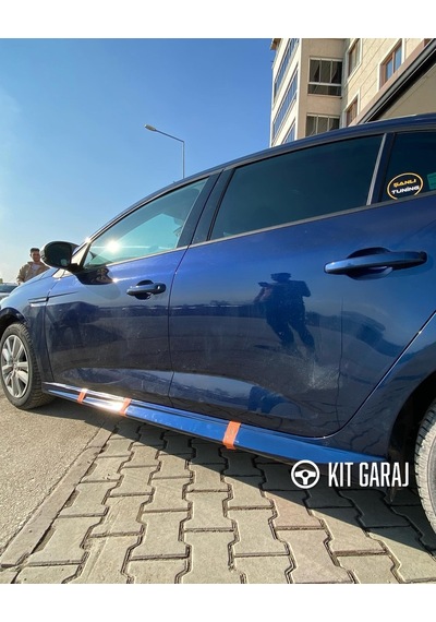 Kit Garaj Renault Megane 4 Yan Marşbiyel Hb Çift Plastik Boyasız