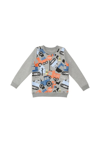 Denokids Sevimli Arabalar Erkek Çocuk Uzun Kollu Sweatshirt