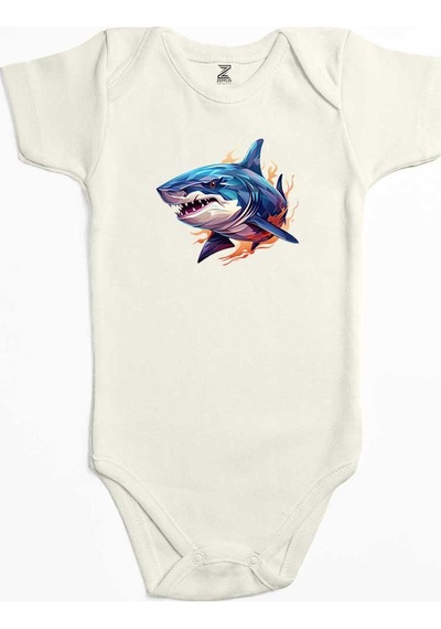 Zepplin Giyim Color Shark Sarı Bebek Body Zıbın