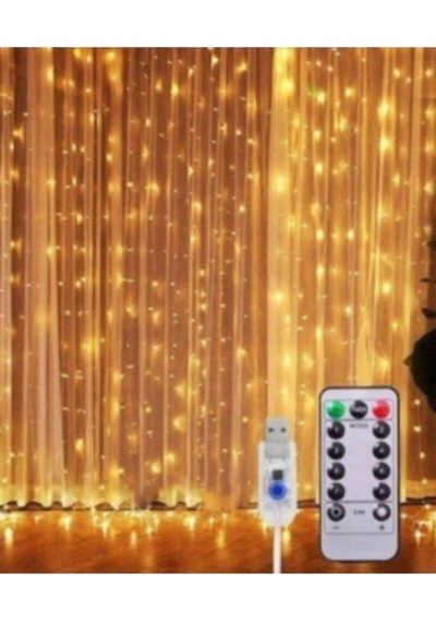 Pazariz Led Kumandalı 8 Ayrı Moda Sahip Perde Led Peri Led Usb 3 Metre33