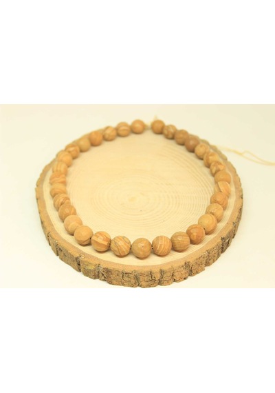Yasam Tohumu Jasper Taşı Yarım Dizi 11.5 - 12 MM Aralığı 25840 18 CM Çok Renkli