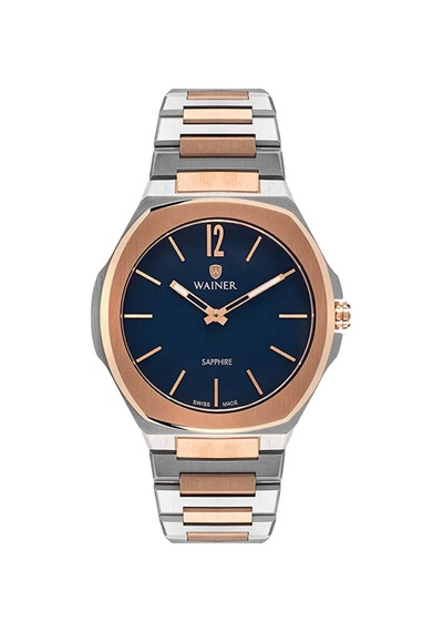 Wainer Quartz Erkek Kol Saati Wa.10122-d Altın - Mavi