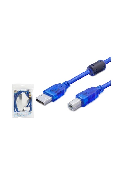 HDX7544 KABLO PRINTER TO USB 5MT USB 2.0 TRANSPARENT