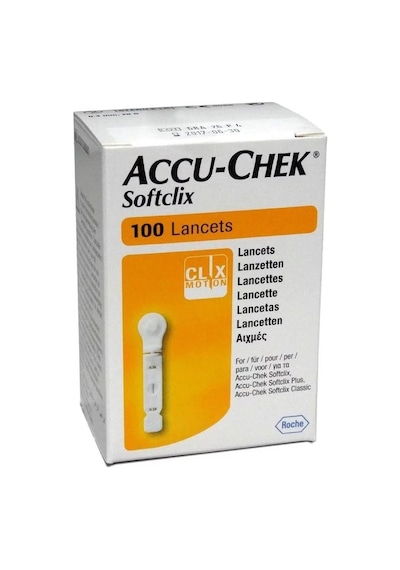 Accu Chek Soft-Clix Lanset/Lancet Parmak Delme İğnesi 100 Adet
