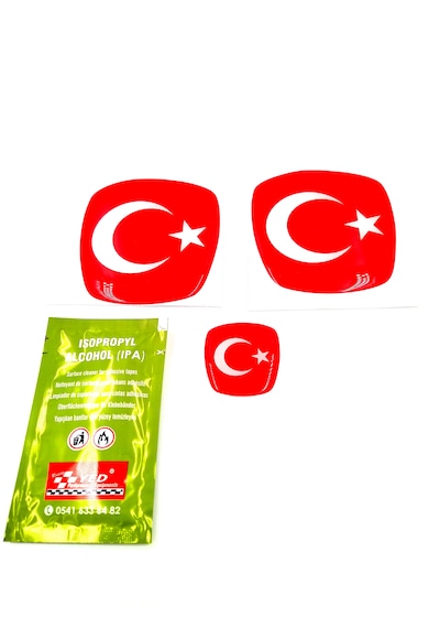 Doblo Fiorino Uyumlu Üçlü Ay Yıldız Logo Seti Ön-arka-direksiyon