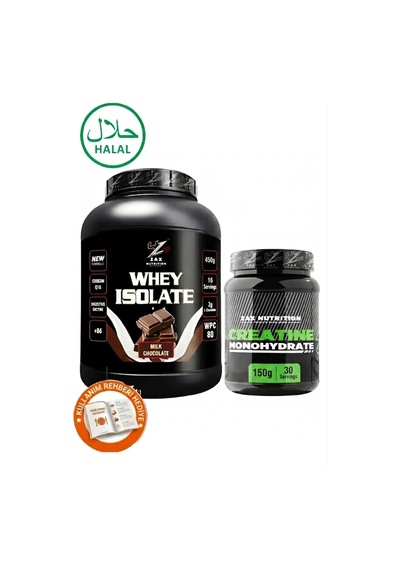 Whey Lsolate 450 Gr % 100 Proteın Milk Chocolate Aromalı + 150 Gram Creatine Çikolata