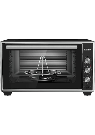 Koenic KMO 509026 50 L 1400 W 6 Fonksiyonlu Dikey Piliç Çevirmeli Buhar Destekli Pişirmeli Izgara Fonksiyonlu Mini Fırın