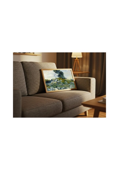Van Gogh Van Gogh Kayalıklar Çerçevesiz Poster 21x30 Cm A4 Tablo Van Gogh Post Empresyonizm