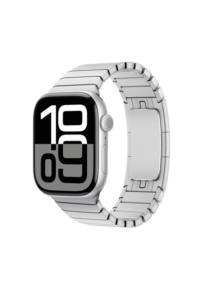 Apple Watch Uyumlu 7 45mm Krd-35 Metal Kordon - Gold