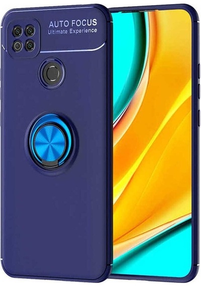 Xiaomi Redmi 9c Kılıf Zore Ravel Silikon Kapak Mavi