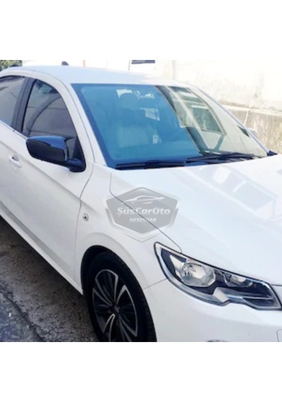 ŞüsCarOto Peugeot 301 2012-2019 Batman Yarasa Ayna Kapağı Piano Black ABS Plastik (00)
