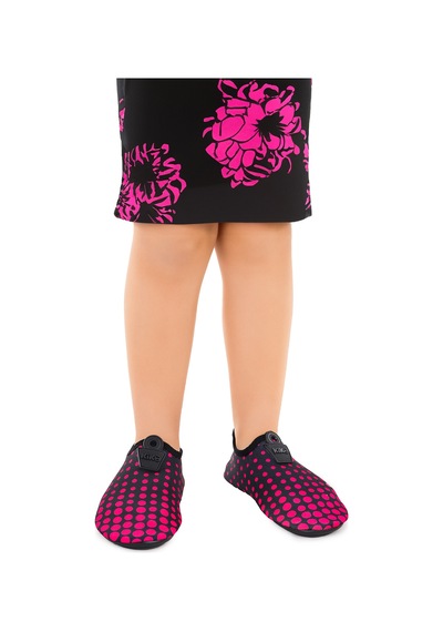Kiko Kids Point Havuz Plaj Kız Çocuk Deniz Ayakkabısı 7514 Siyah - Fuşya Siyah - Fuşya