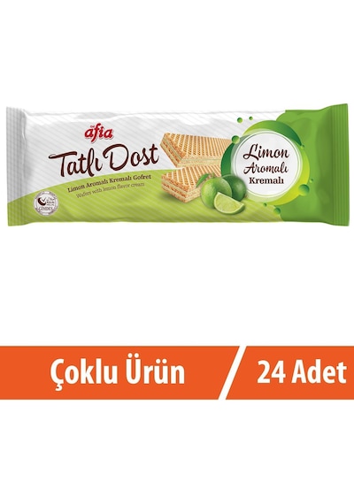 Afia Tatlı Dost Limon Kremalı Gofret 24 x 140 G
