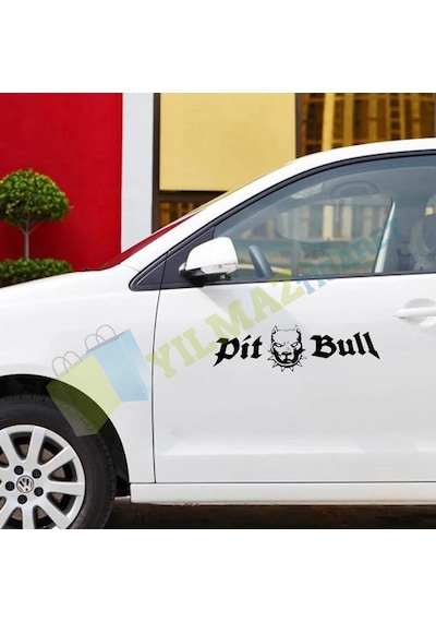 Pitbull Dog Kafa Oto Sticker Araba Yapıştırma Etiket