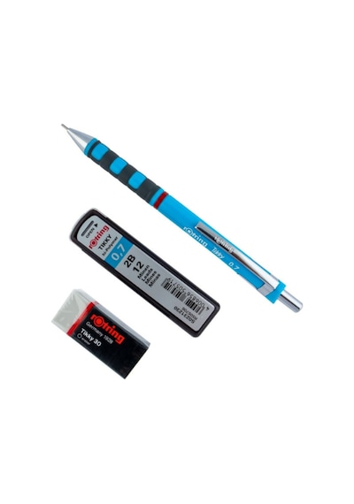 Okul Seti Tikky Versatil+min Silgi Hediyeli 0.7 Mm Açık Mavi Ro-kk07-07am Mavi
