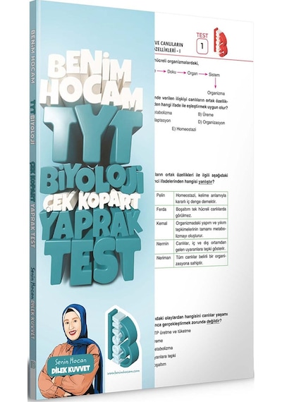 2023 TYT Biyoloji Çek Kopar Yaprak Test -  Benim Hocam Yayınları