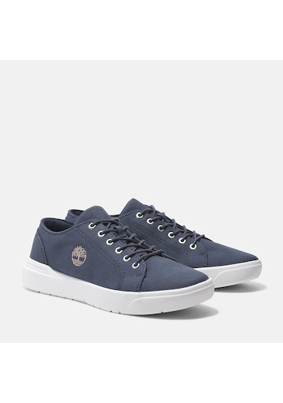 Sandalet Erkek Tb0 A66nn Ep41 Timberland Seneca Bay Low Lace Up Sneaker Dark Blue Canvas Dark Blue Canvas