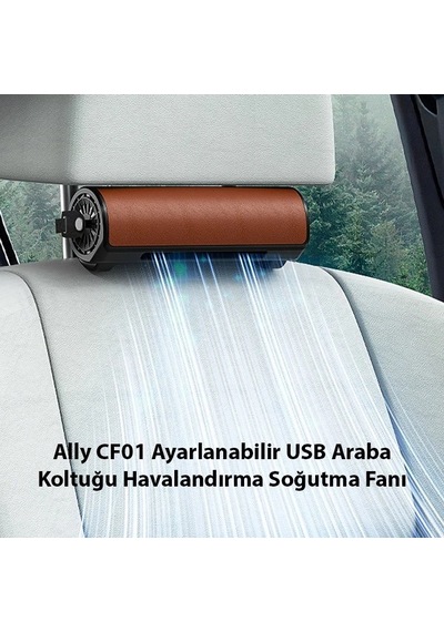 Ally Cf01 Ayarlanabilir Araç Ve Oyuncu Koltuğu İçin Havalandırma Soğutma Fanı - Usb- 5775 Siyah