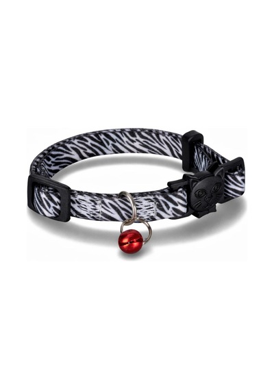 Swissplus Urban Paws Zebra Noir Recycled Kedi Tasması- 10 Mm