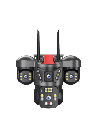 Onqam Js-w4 4x2mp Wi-fi Dış Mekan Pt Güvenlik Kamerası - 4 Lensli, Renkli Gece Görüş