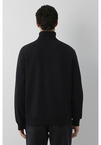 Mavi Erkek Yarı Fermuarlı Sweatshirt M0s20027 Siyah