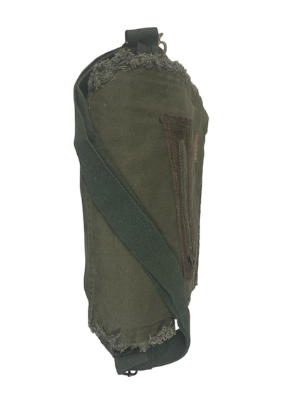 Old Cotton Cargo Vintage Salaş Orta Boy Unisex Günlük Çapraz Postacı Tablet Çantası M 32 Cm X 27 Cm Haki