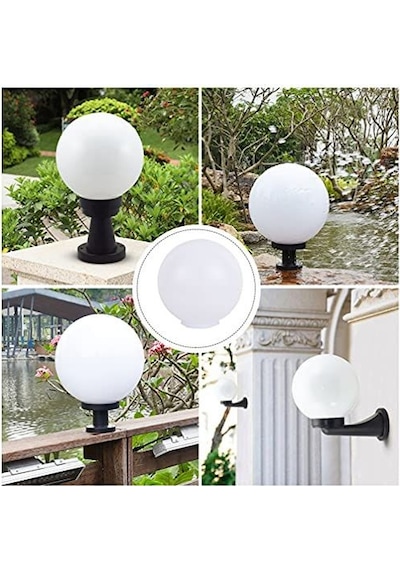 25'lik Karpuz Lamba, Birinci Kalite Pvc Glop, Bahçe Aplikleri Yedek Parçası, 25 Cm Çapında Pvc Küre Beyaz