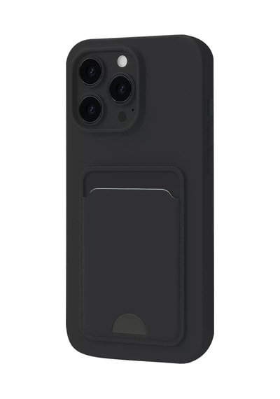 Newface Apple İphone 16 Plus Kılıf Kelvin Kartvizitli Silikon - Siyah