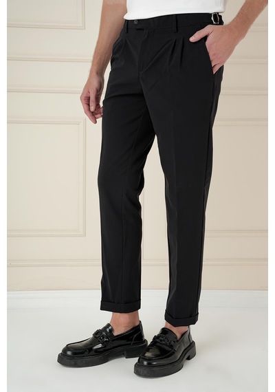 Efor P 1162 Slim Fit Siyah Klasik Pantolon Siyah