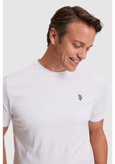U.s. Polo Assn. Erkek Beyaz Tişört Basic 50324944-vr013