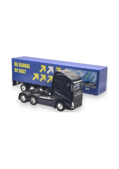Welly 1:64 Ölçek Volvo Fh Diecast Metal Oyuncak Tır Açılır Kapaklı Model Araç Lisanslı