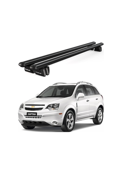 Pençe Chevrolet Captiva Suv 2007-2018 Uyumlu Siyah Ara Atkı Port Bagaj Tavan Barı