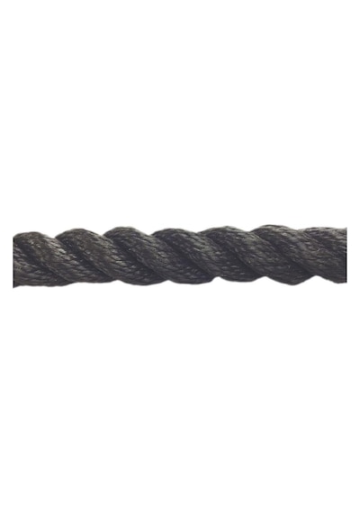 Dolphin Rope Polyester Halat 3 Kollu 20 MM Siyah