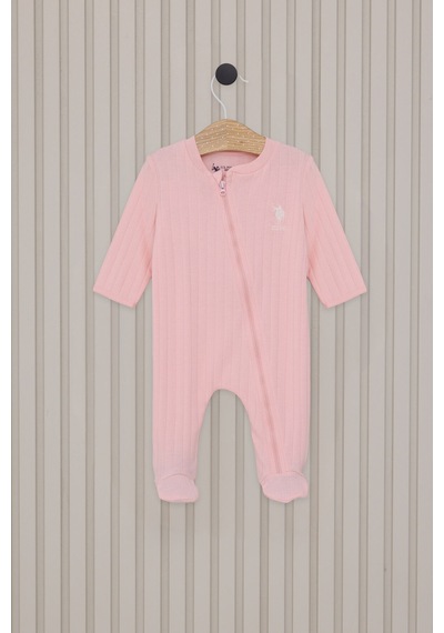 U.S. Polo Assn. Kız Bebek Pembe Tulum 5274-45924 Pembe
