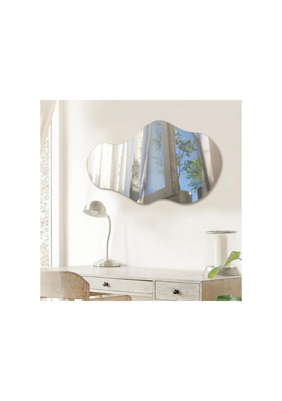 Ant Home Dalga Ayna, Asimetrik Ayna, Duvar Aynası, Konsol Aynası, Lavabo Aynası, Pinterest Ayna, Holl Aynası Gümüş