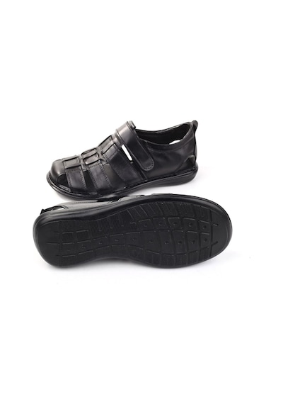 Castle Black 8520 Ortopedik Hakiki Deri Erkek Sandalet Ayakkabı 001