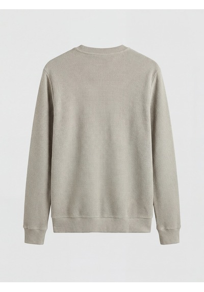 Lcwaıkıkı Classic Gri Bisiklet Yaka Erkek Sweatshirt
