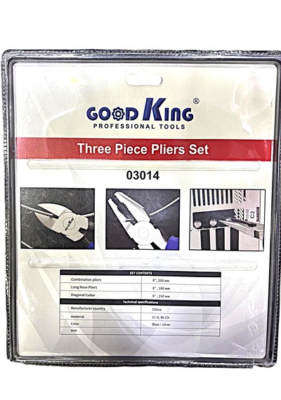Good King Profesyonel Pense Seti 3 Parça 8 İnç