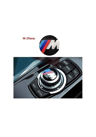 Bmw M Uyumlu Joystick Konsol Sticker Şık Kaliteli Arma Logo 29 Mm Mjoystick