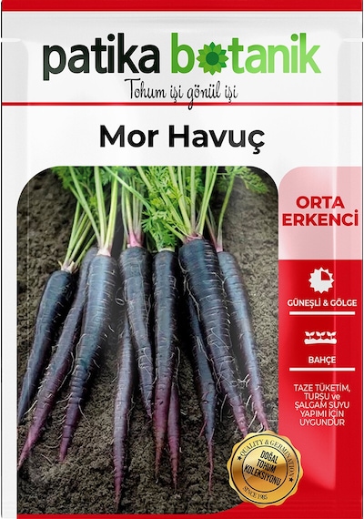 600 Adet Mor Havuç Tohumu