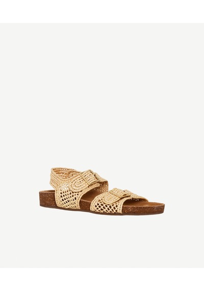 Yargıcı İki Bantlı Hasır Sandalet 25ykay4099x 063 Bej