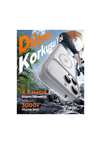 İphone 14 Pro Max Uyumlu Magsafe Manyetik Kılıf Kamera Korumalı, Çizgili Dokulu, Darbelere Ve Çizilmelere Karşı Dayanıklı, Şık Tasarım Telefon Kılıfı Gri