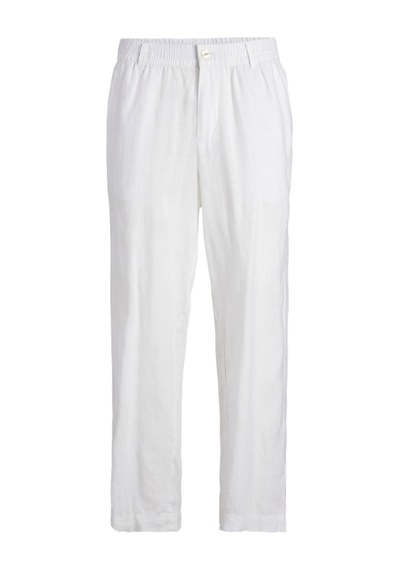 Jack & Jones Erkek Loose Fit Keten Pantalon - Karl - 12253120 Bright White