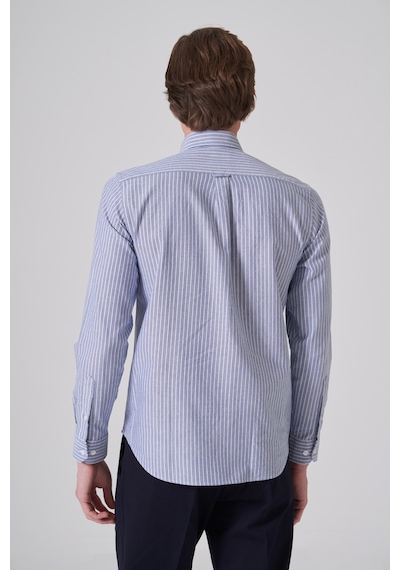 Morven Erkek Lacivert Pamuk Trend Çizgili Dynamic Fit Düğmeli Yaka Gömlek 26ms004028200 Lacivert Morven Erkek Lacivert Pamuk Trend Çizgili Dynamic Fit Düğmeli Yaka Gömlek 26ms004028200 Lacivert