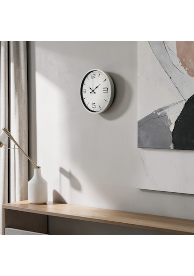 Soft Beyaz 36 Cm Dekoratif Duvar Saati Çok Renkli
